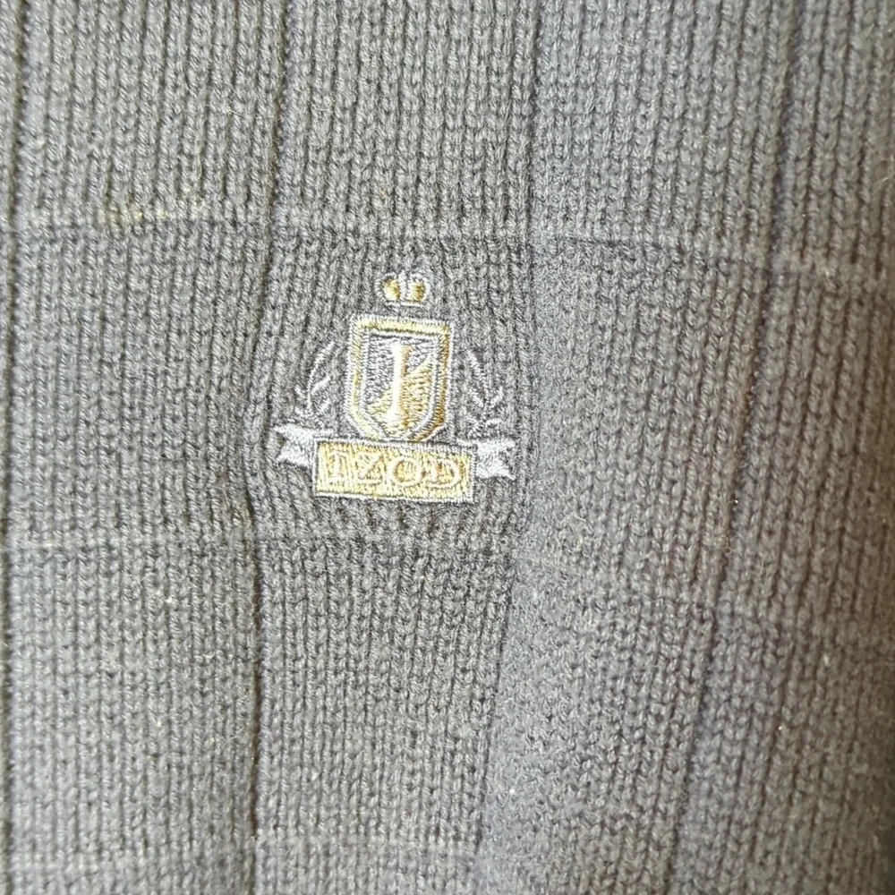 IZOD Men's Navy Cotton Sweater Large